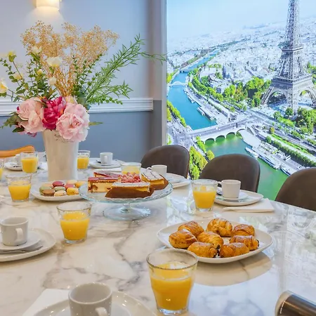 Elegant Triplex In Paris - Ideal For 10 - Aircon Esterno foto